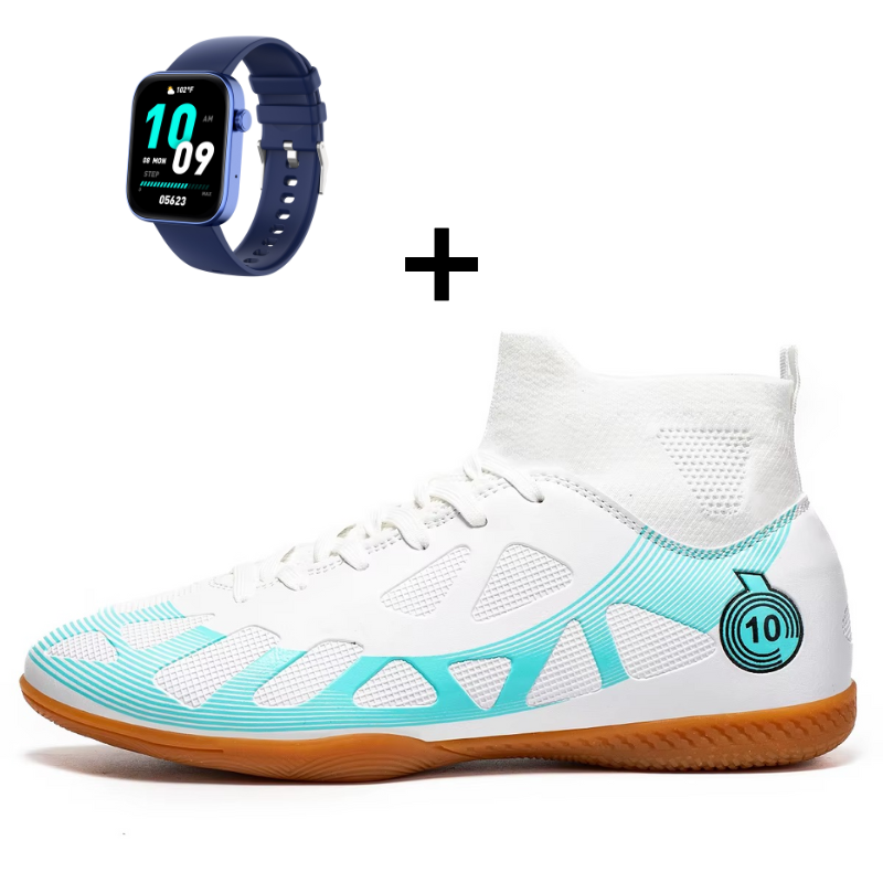 Chuteira Futsal Botinha Masculino - Boleiro Power Infantil /adulto + Smart Watch