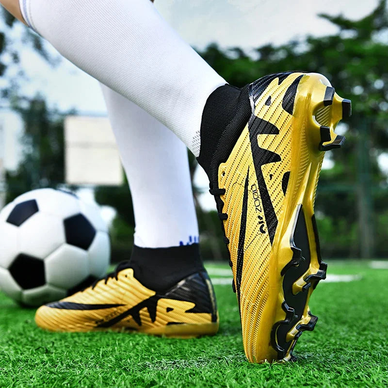 Chuteira de Campo Masculino Torq X Infantil/Adulto Dourado