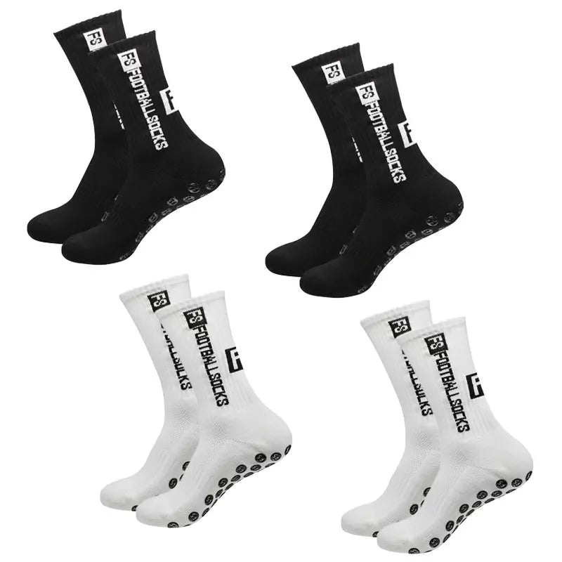 4 Pares de meias antiderrapantes Pro Socks  - 34 ao 45