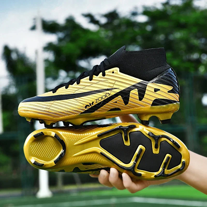 Chuteira de Campo Masculino Torq X Infantil/Adulto Dourado